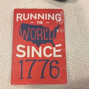 Red Patriotic Wall Sign